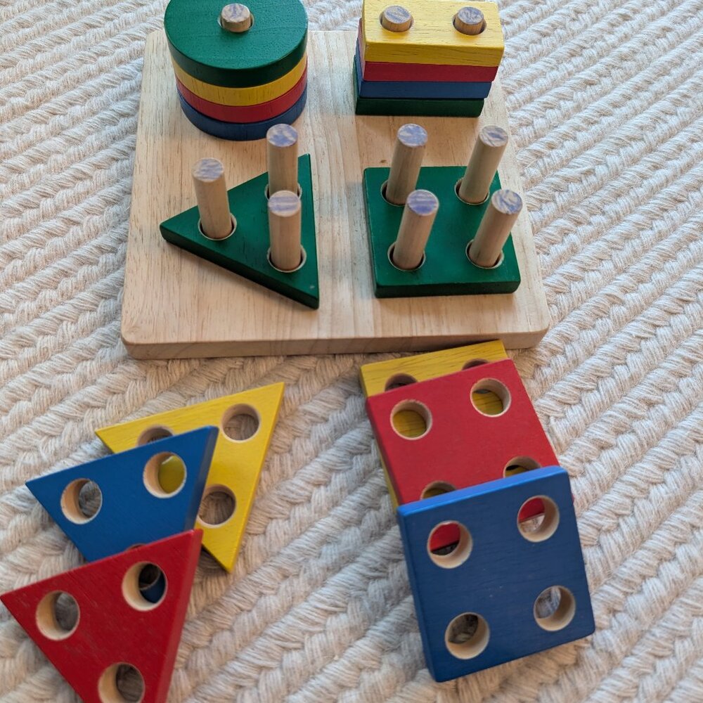 shape activity board- wood
